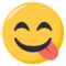Face Savouring Delicious Food emoji on Emojione